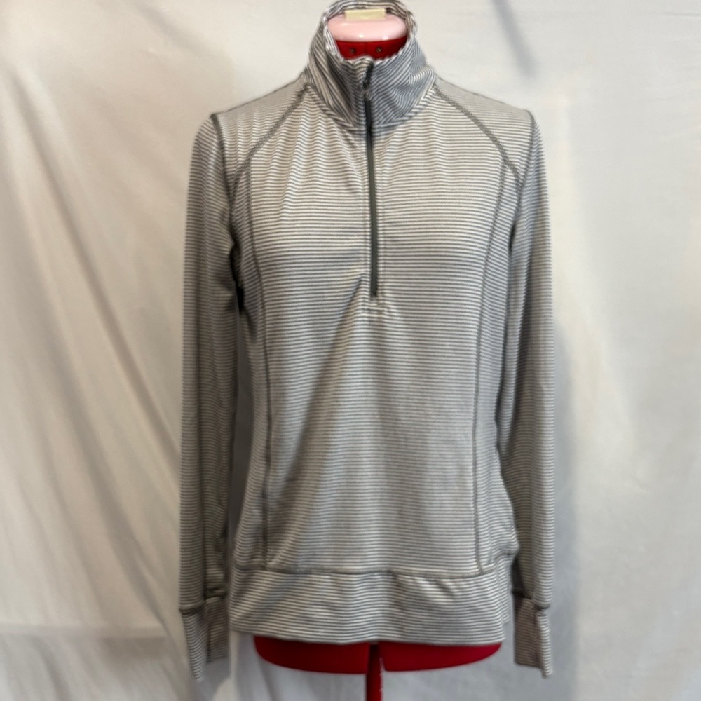 Joe Fresh Gray Striped Sweatshirt LL163